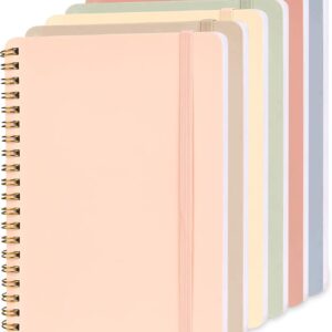 EHME EHME EHME 6 PCS Small Spiral Notebook 5x7, Cute Aesthetic Spiral Journal Note book for Women & Men, Spiral Bound Journals for Work School Note Taking Business, Journals for Writing 50 Sheets